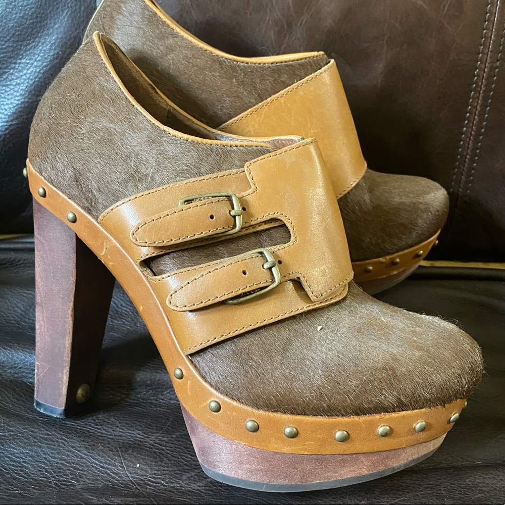 Ugg platform booties w/ studs